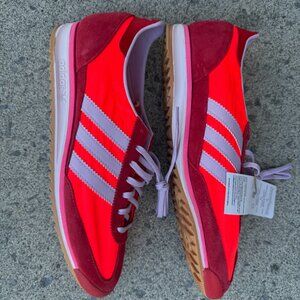 Adidas SL 72 OG Shoes Solar Red/Ice Lavendar/ Better Scarlet- Women's 11 Men's 9
